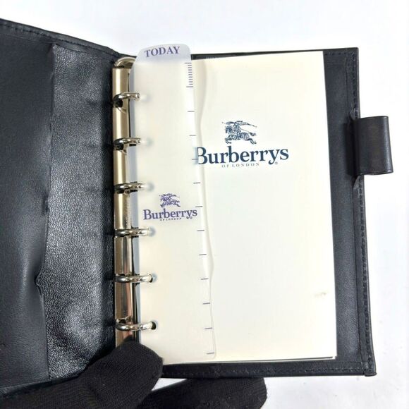 Burberry (Authentic) House Check Brown Nylon Bucket Bag w/ NEW Day Planner, VGUC - Picture 8 of 10